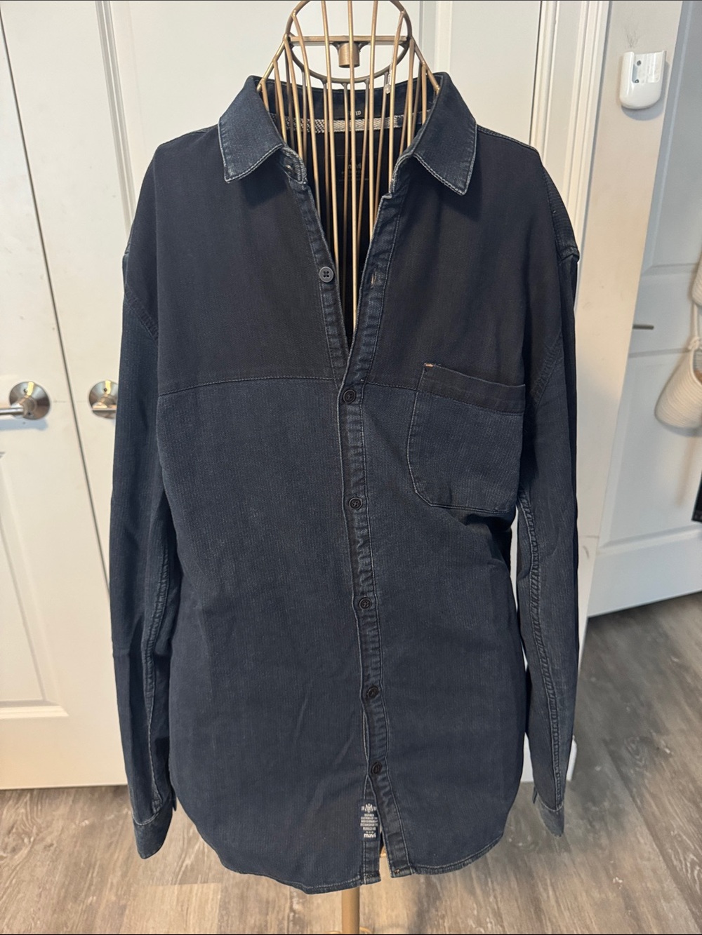 Mavi Black Fitted Denim Shirt